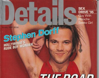 Details Magazine de janvier 1995 Stephen Dorff en couverture