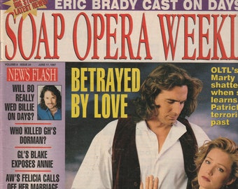 Soap Opera Weekly June 17, 1997 - General Hospital, Days of Our Lives, Guiding Light, Another World, All My Children, Sunset Beach