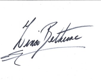 P Autograph - Zina Bethune