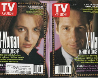 David Duchovny Copertina Guida TV Volume 46 N. 25 Numero n. 2360 20 giugno 1998 X-Files David Duchovny, Gillian Anderson, Ringo Starr, Chris Carter