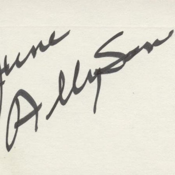 TTM Autograph - June Allyson