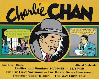 Charlie Chan Newspaper Comics Dailies and Sundays 10/30/38-11/19/39 Pacific Comics Club Earl Derr Bigger Alfred Andriola