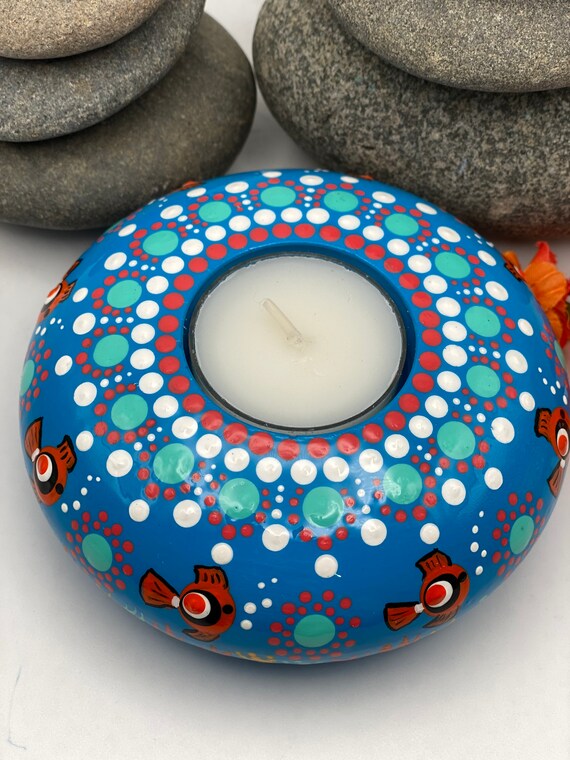 Funky Fish Tea Light Candle Holder Etsy