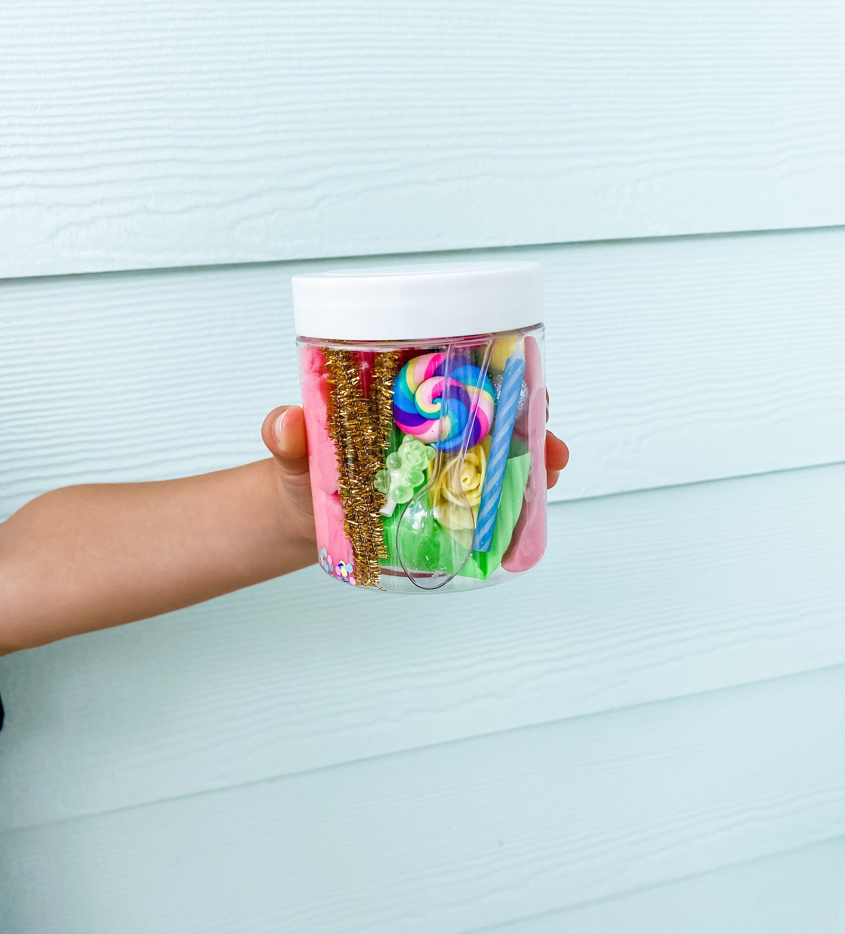 Mini Play Dough Sensory Jars Party Favor Playdough Birthday Etsy.de