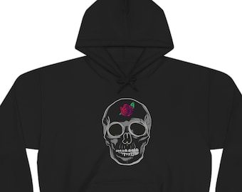 Sudadera con capucha de calavera: sudadera estética, ropa estética, sudadera gótica