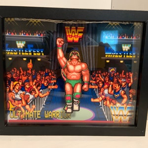 Ultimate Warrior - Shadow Box with LEDs