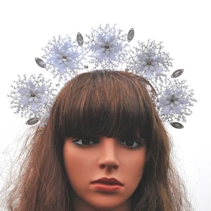 Snowflake Crystal Halo Crown: Christmas Headband