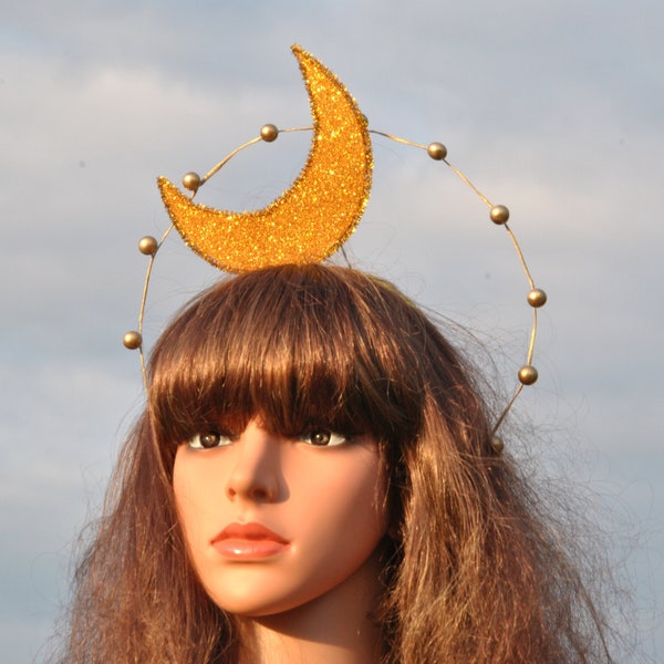 Moon headband Halloween Moon headpiece crown