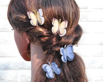 Butterfly hair pins Wedding butterfly hair piece Hair clips for women