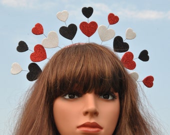 Queen of Hearts Headband: Valentine Costume Tiara