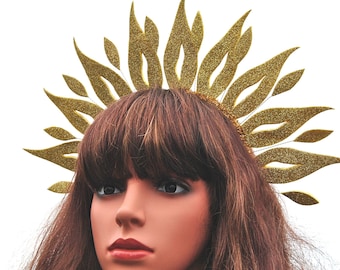 Fascia Per Capelli Donna A Tema Sole, Luna E Stelle, In Tessuto Non Tessuto E Plastica, Per Halloween E Cosplay - 3