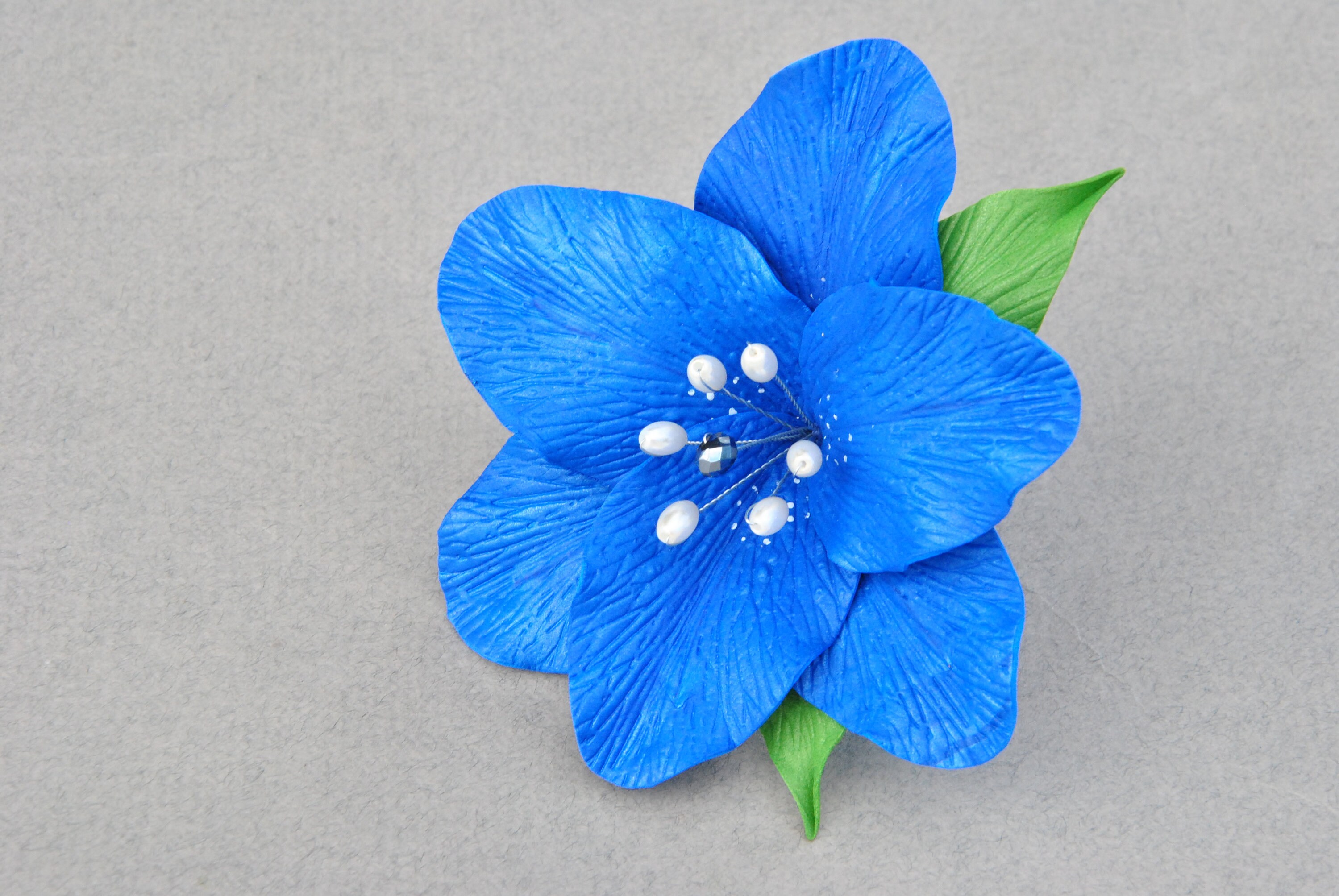 Blue Flower Hair Ties - wide 4