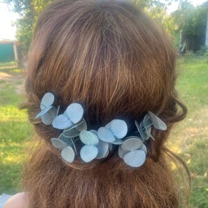 Eucalyptus hair pins wedding Bridal hair piece greenery