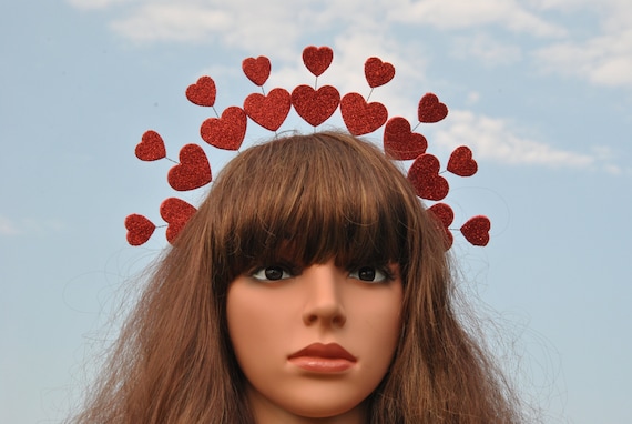 Heart Headband: Valentine's Day Queen of Hearts Crown