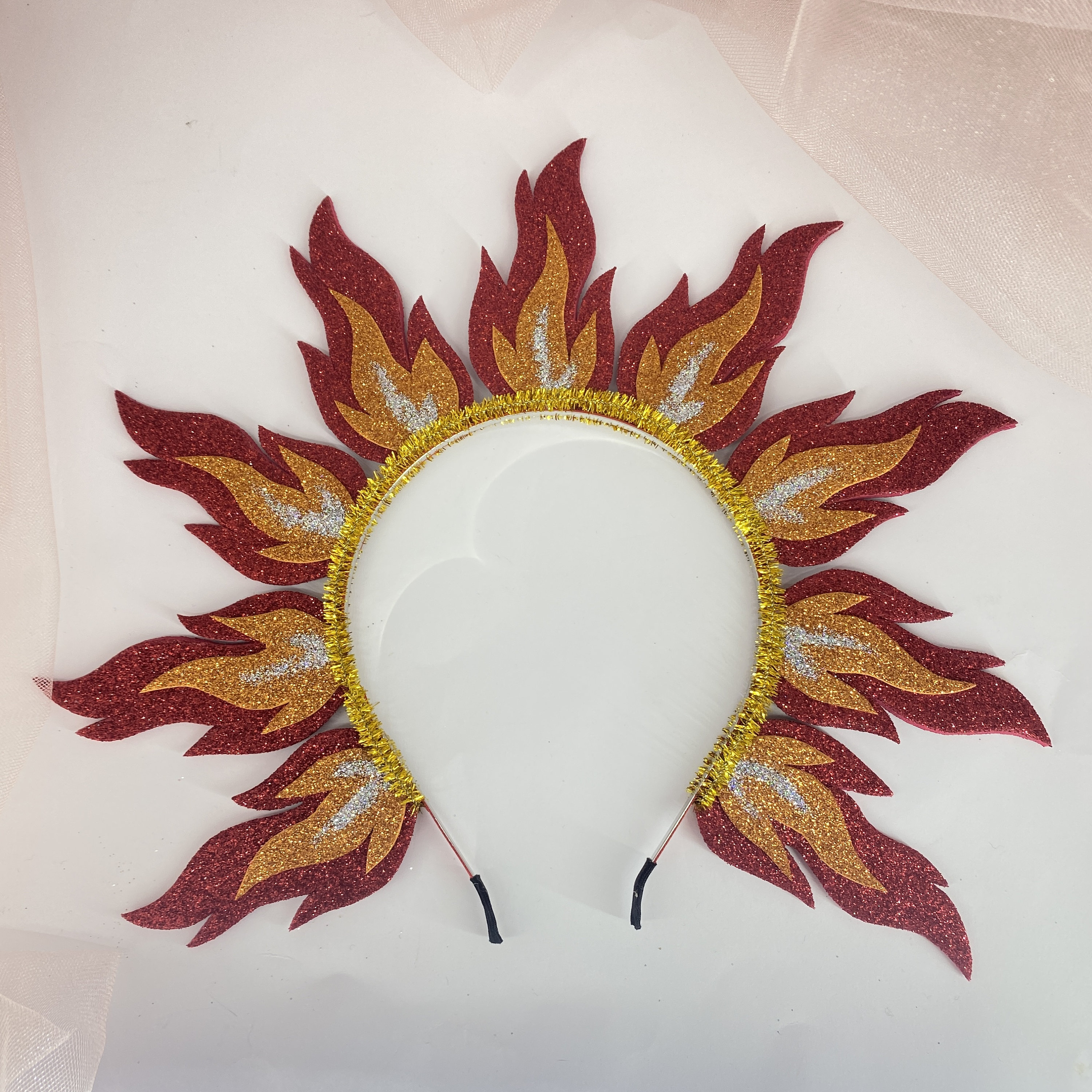 2 fasce per capelli con cuore rosso, per San, con stella, cupido, cuore, accessori per capelli, cerchietto per capelli, in plastica, alla moda