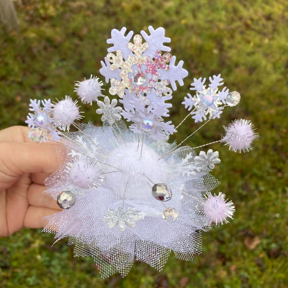 Dvnchi Bridal Snowflake Headpiece Matching Earring - Bridal Hair Accessory Dvnchi | Accessories | Dvnchi Bridal Snowflake Headpiece  main image 3