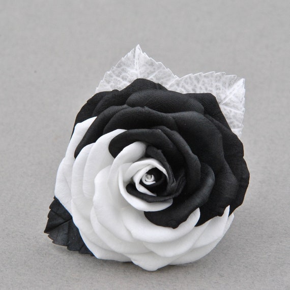 Black rose best sale hair clip