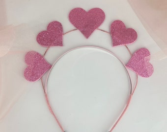 Set De Accesorios De Cupido Para Mujer | Diadema De Corazones Y Pegatinas Faciales | Ideal Para Carnaval, Halloween Y Cosplay