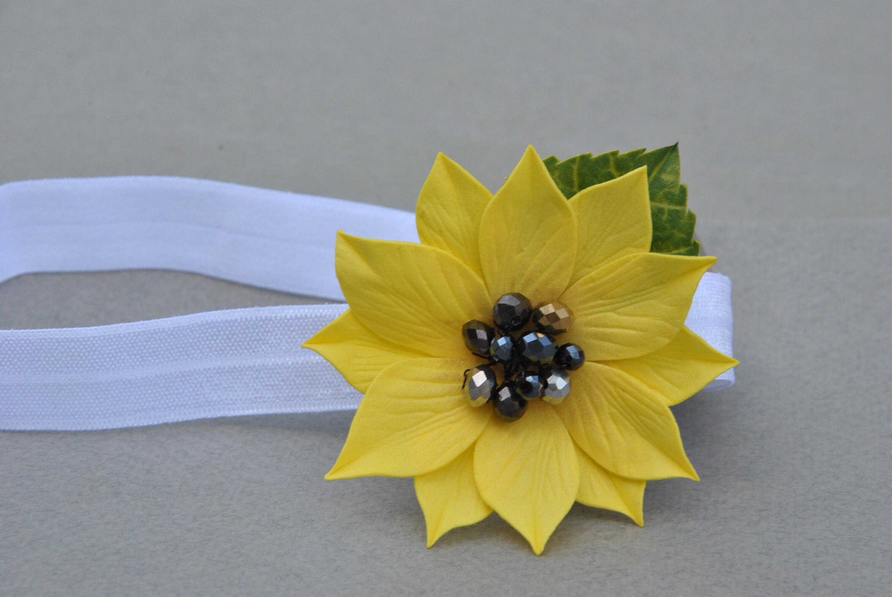 Sunflower Headband Baby Sunflower Hair Clip Etsy New Zealand