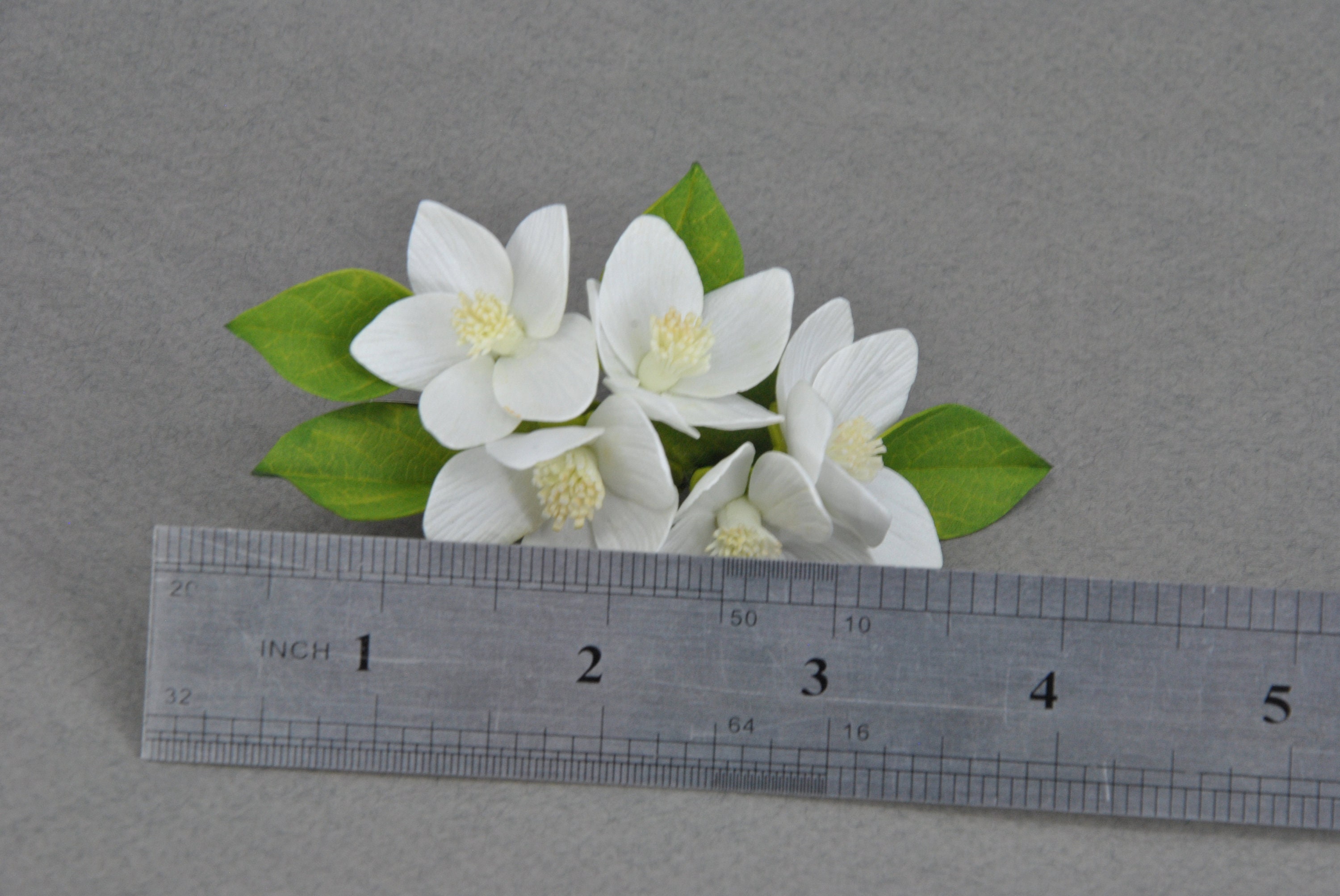Jasmine Flower Hair Clip Blossom Bridal Hair Piece Wedding Etsy UK