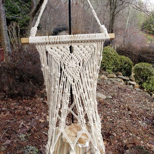 Macrame Cat/Small Dog Hammock, Hanging Boho Pet Bed, Cat Furniture, Macrame Wall Hanging, Cat Swing, Cat Nest