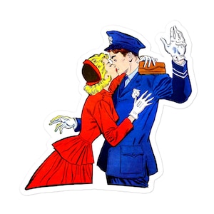 Comic book sticker! Thank you Officer!