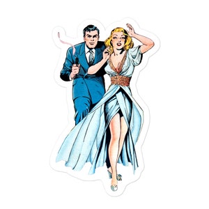 Comic book sticker! They always get their person
