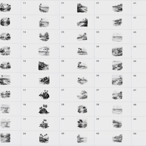 100 Watercolor Beach Procreate Stamps, Brush Procreate stamp (Digital Download) image 3