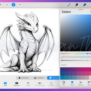 100 Dragon Procreate Stamps, Brush Procreate Stamp (digital Download ...