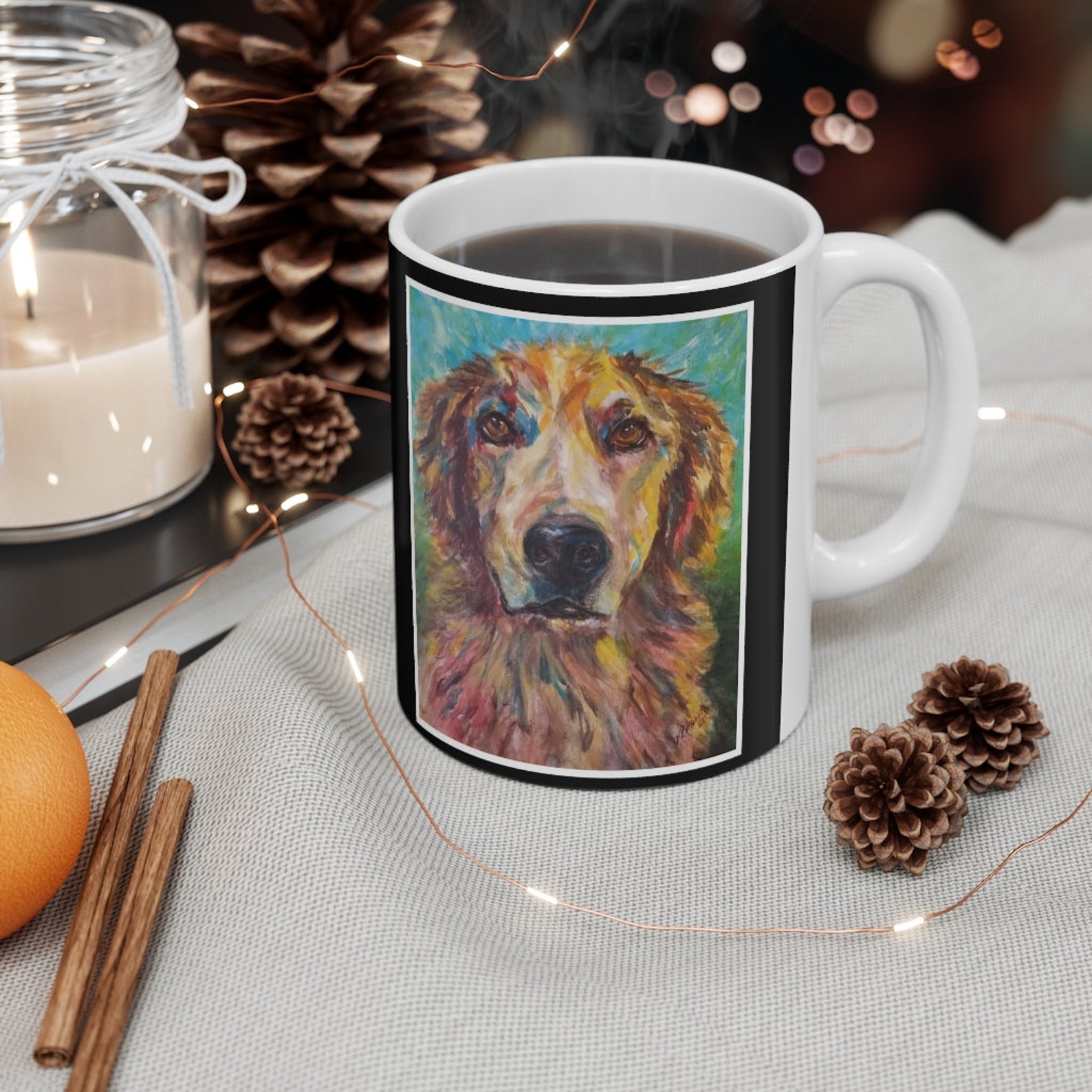 Golden Retriever Ceramic Mug 11oz | Etsy