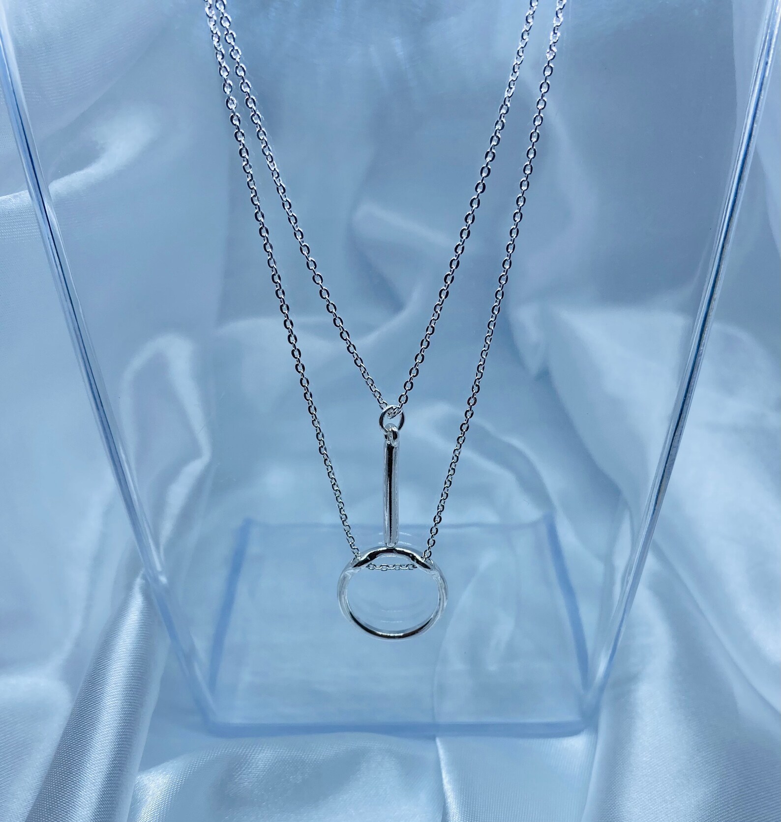 Stackable Necklace Silver Color Etsy UK