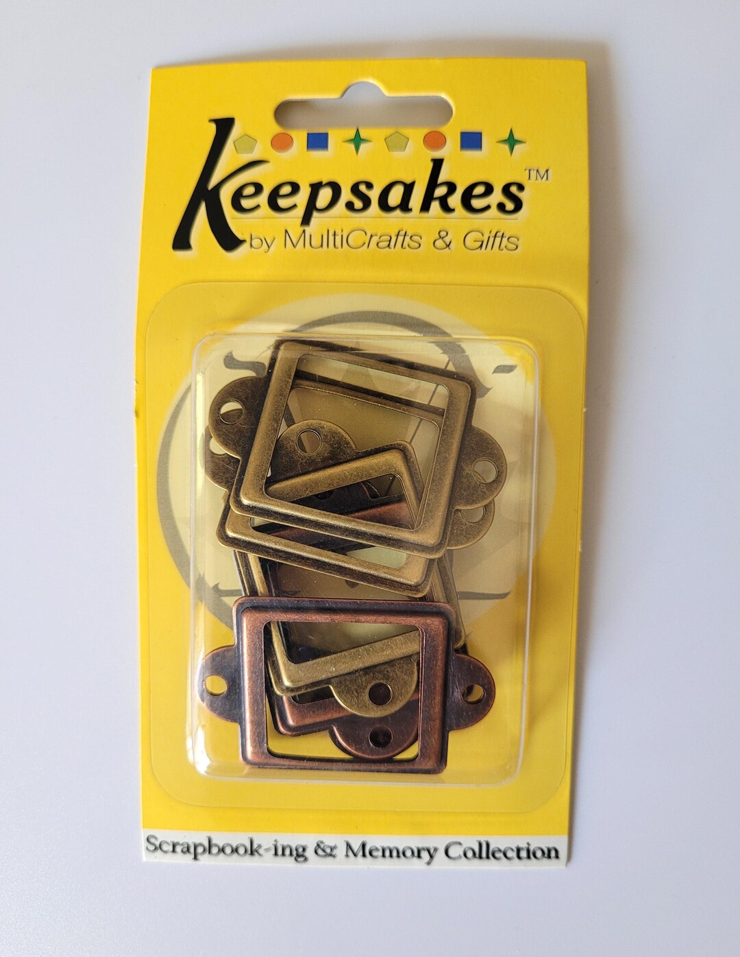 Metal Label Holders. Rectangle, Oval OR Square, Mixed Media, Decoupage ...