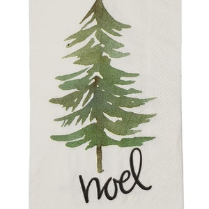 Ensemble de serviettes de table pour découpage, arts techniques mixtes, créations manuelles en papier, tenue d'un journal artistique, Noël, Noël, arbre, feuillage persistant, hiver