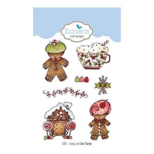Elizabeth Crafts Clear Stamp: Candy Land, Clear Stamp Set, Scrapbooking, Junk Journal, Paper Crafts