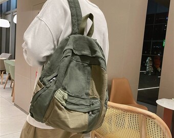 YDCW Canvas Backpack School Bag New Backpack Backpack Men and Women Outdoor Travel Backpack Travel Large Capacity Backpack,Brass Drawstring Book Bag College Laptop Backpack YDCW Canvas Backpack School Bag New Backpack Backpack Men and Women Outdoor Travel Backpack Travel Large Capacity Backpack,Brass Drawstring Book Bag College Laptop Backpack
