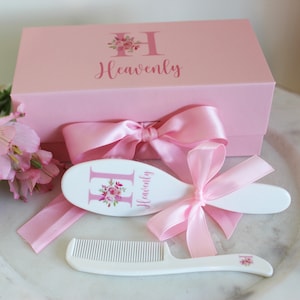 Baby Gift Girls | Baby Brush and Comb Set | Custom Baby Gift Girls | Baby Shower Gift | Personalized Baby Brush | Baby Shower Gift Girls