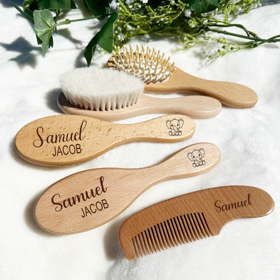 Custom Baby Gift Girls| Personalized Wooden Baby Hair Brush
