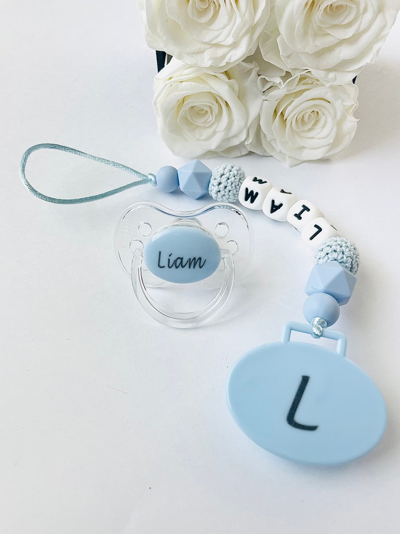 Personalized Pacifier Personalized Pacifier Clip Baby Boy Etsy