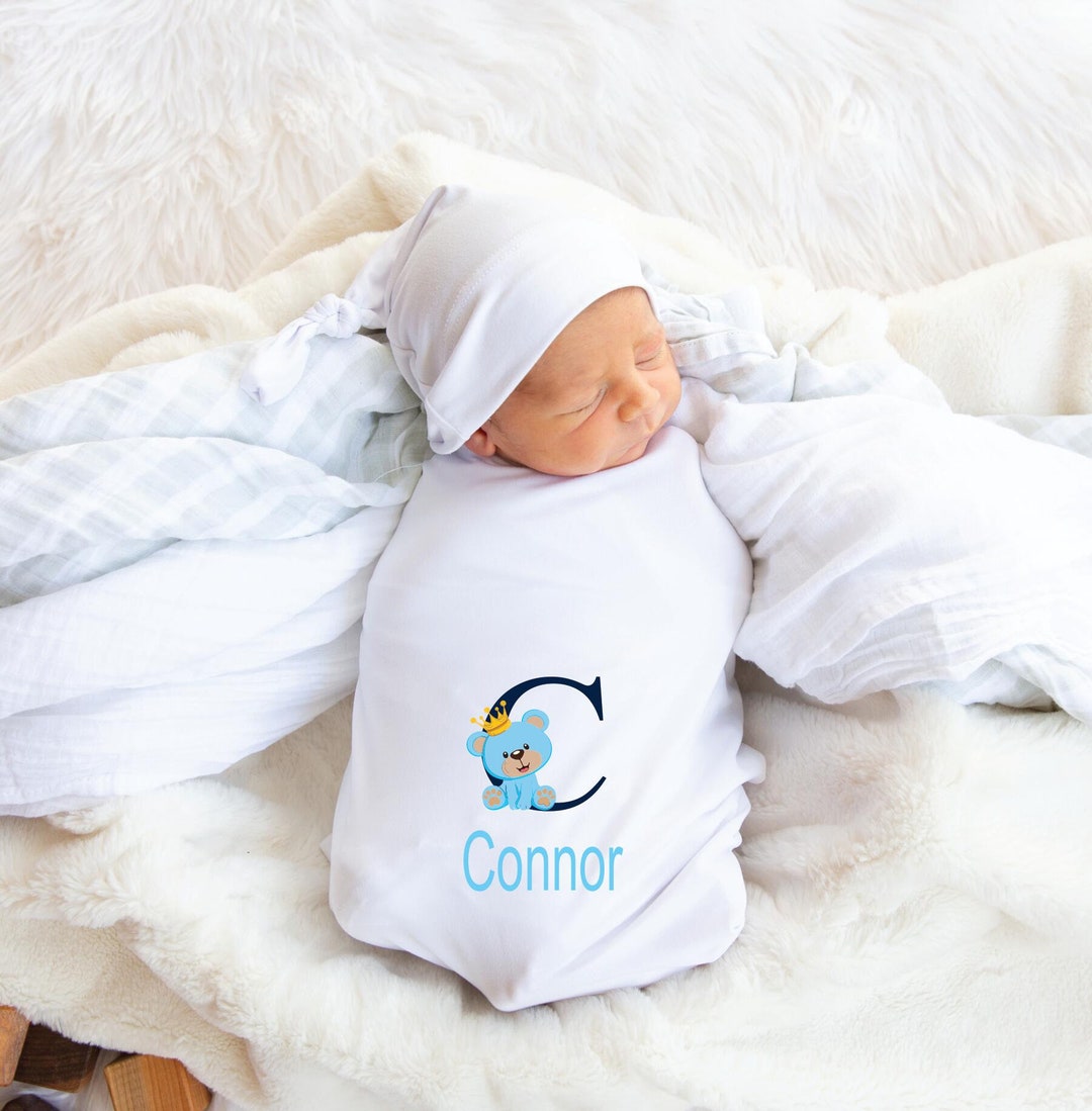 Personalized Baby Blanket Teddy Initial Blanket Etsy