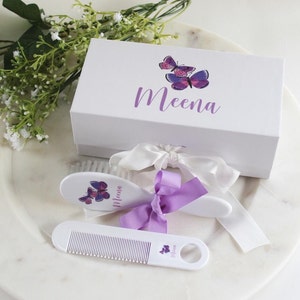 Personalized Baby Gift, personalized baby brush and comb set, personalized baby girl gift, baby shower gift, new baby girl gift, birthday