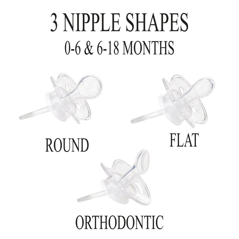 Personalized Pacifiers 3 Pack Custom Binky Pacifier Etsy