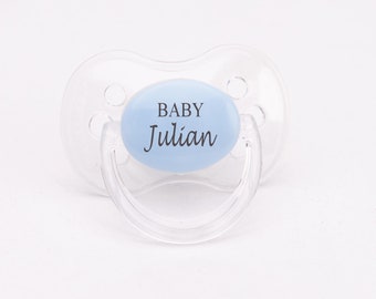 Personalized Pacifiers 2 pack, custom binky, pacifier, pacifier clip, baby shower gift, baby boy gift, engraved