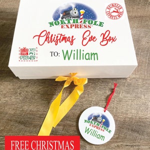Personalisierte Weihnachtskiste | Weihnachtsabend Box | Weihnachtsdose | Personalisierter Christbaumschmuck | My First Christmas