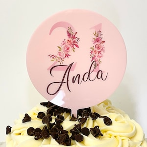 Custom Acrylic Cake Topper | | Custom Cake Decoration | Custom Cake Topper | Personalized Acrylic Cake Topper | Happy Birthday Cake Topper