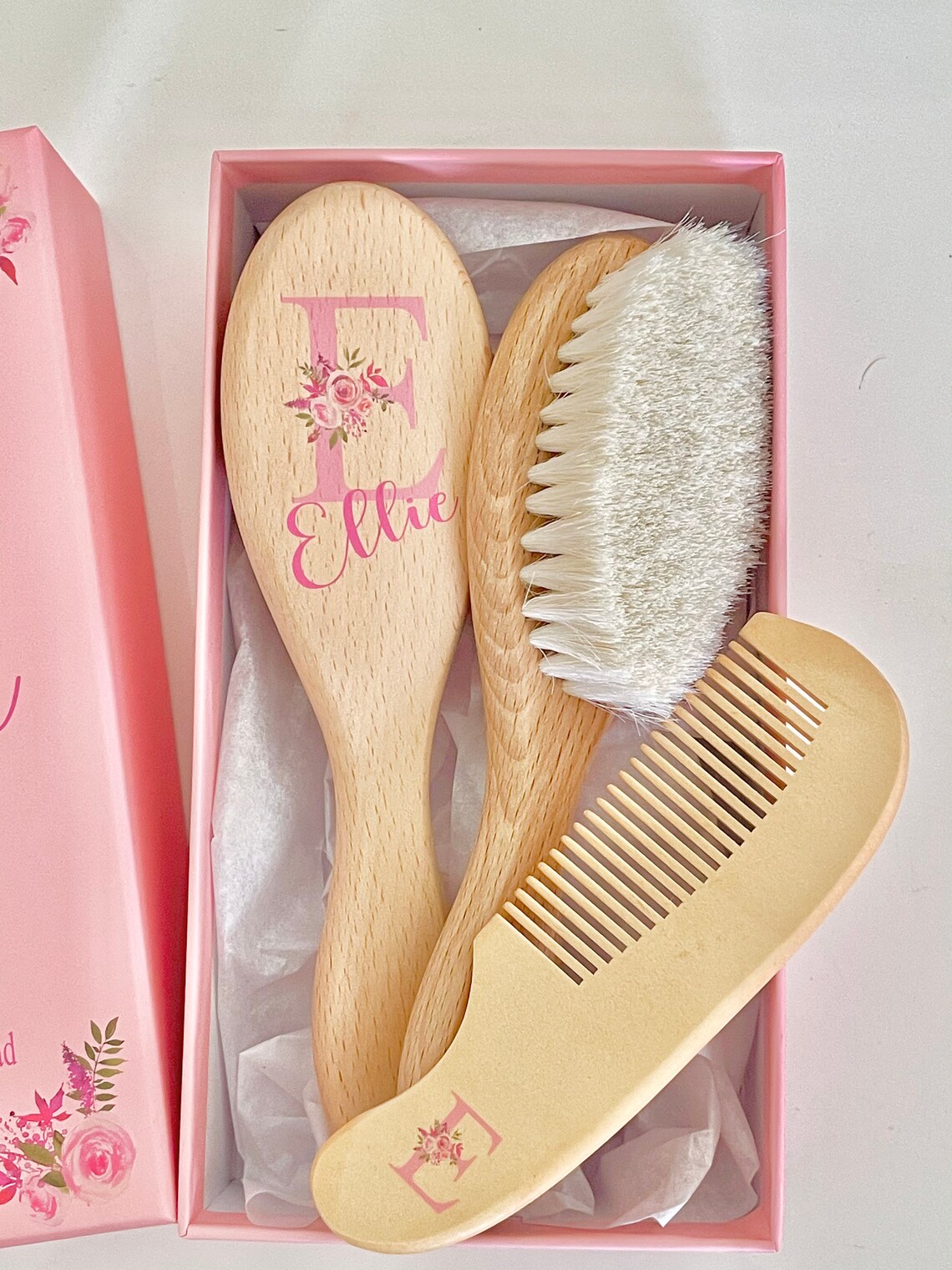 Personalized Baby Gift Personalized Baby Brush and Comb Set Etsy