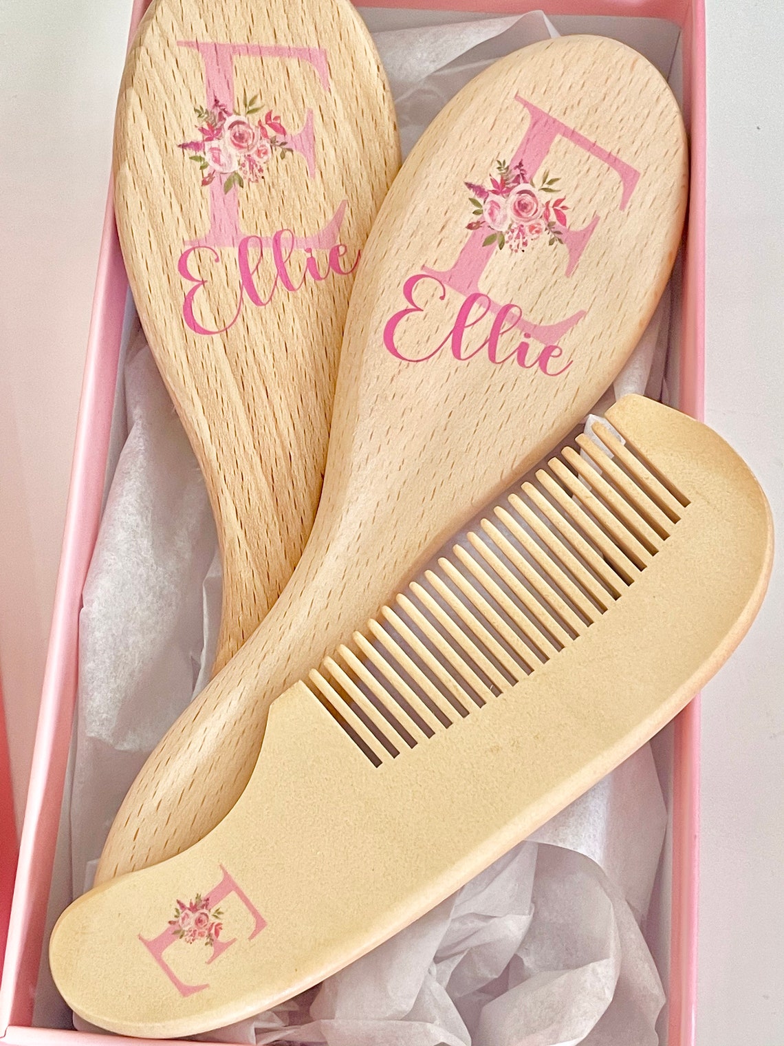 Personalized Baby Gift Personalized Baby Brush and Comb Set Etsy