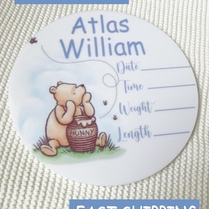 Birth Announcement Sign | Acrylic New Born Baby Birth Announcement Sign | Baby Birth Announcement | Baby Name Sign | Baby Shower Gift