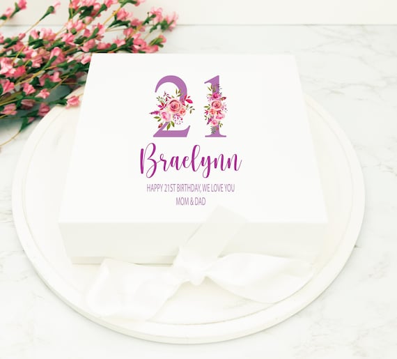 Buy Personalized BIRTHDAY Gift Box, Storage Keepsake, 18th, 21st