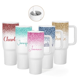 Personalized 40oz Tumbler with Leak Proof Lid | Custom 40oz Tumbler | Gift For Her | 40 oz Travel Mug | Bridesmaid Gift | Vacation Cup