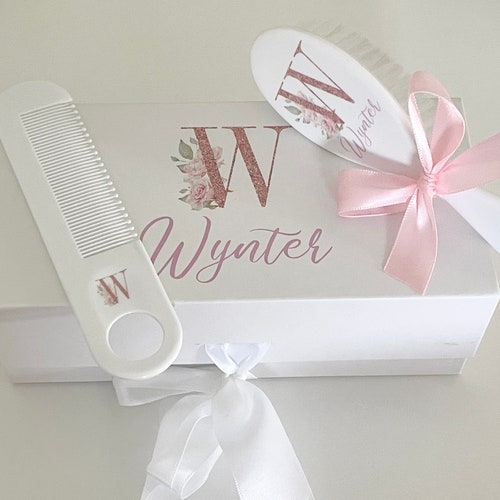Personalized Baby Gift Personalized Baby Brush and Comb Set Etsy